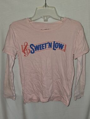 Altru Light Pink Layered-Look Long Sleeve Tee with Sweet'n Low
